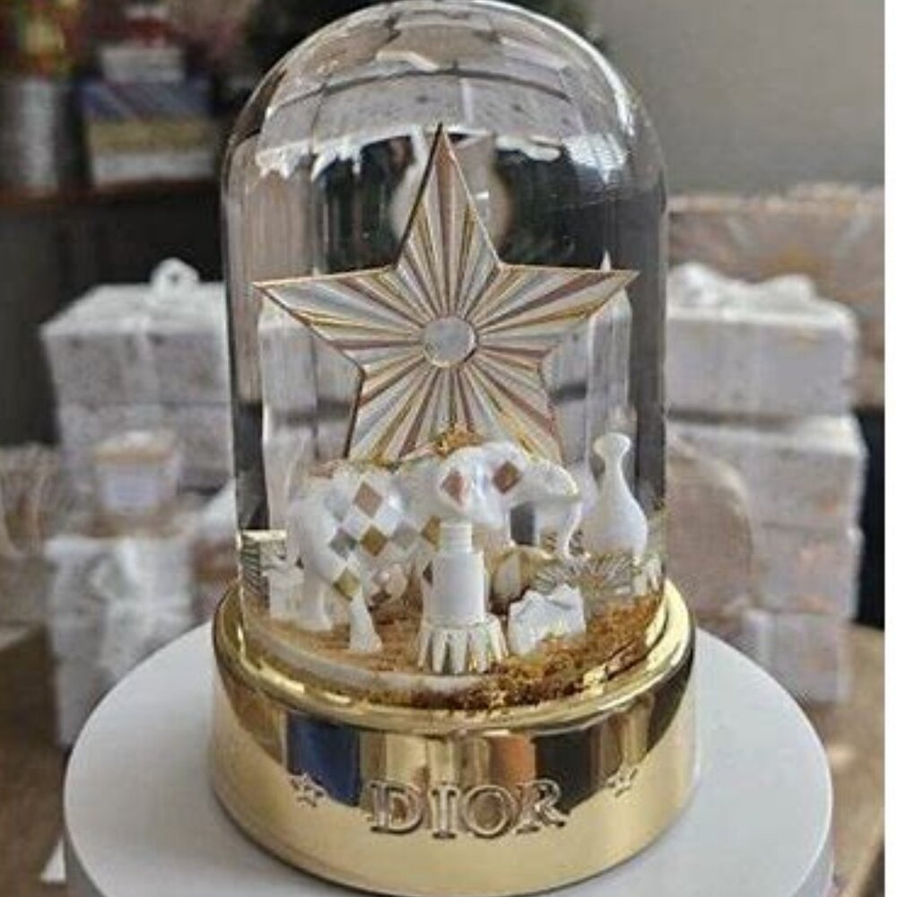 Dior 2025 Limited Edition Gold @ White Star Holiday globe